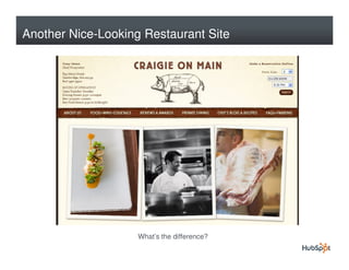 Another Nice-Looking Restaurant Site




                    What’s the difference?
 