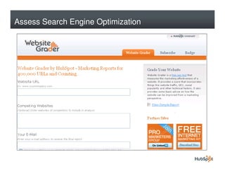 Assess Search Engine Optimization
 