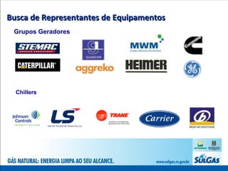 Busca de Representantes de Equipamentos Grupos Geradores Chillers 