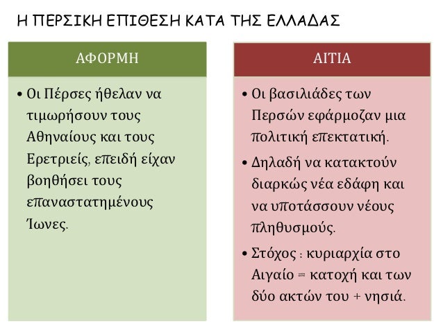 ÎœÎµ Î±Ï†Î¿ÏÎ¼Î®Ï„Î·Î½ Î™Ï‰Î½Î¹ÎºÎ® Î•Ï€Î±Î½Î¬ÏƒÏ„Î±ÏƒÎ· Î±ÏÏ‡Î¯Î¶Î¿Ï…Î½ Î¿Î¹
ÎµÎ»Î»Î·Î½Î¿Ï€ÎµÏÏƒÎ¹ÎºÎ¿Î¯ Ï€ÏŒÎ»ÎµÎ¼Î¿Î¹.
Î— ÎµÎºÏƒÏ„ÏÎ±Ï„ÎµÎ¯Î± Ï„Î¿Ï… ÎœÎ±ÏÎ´ÏŒÎ½Î¹Î¿Ï…, Ï„Î¿ 492Ï€.Î§., ÏƒÏ„Î·
ÎœÎ±ÎºÎµÎ´Î¿Î½Î¯Î± Î´...