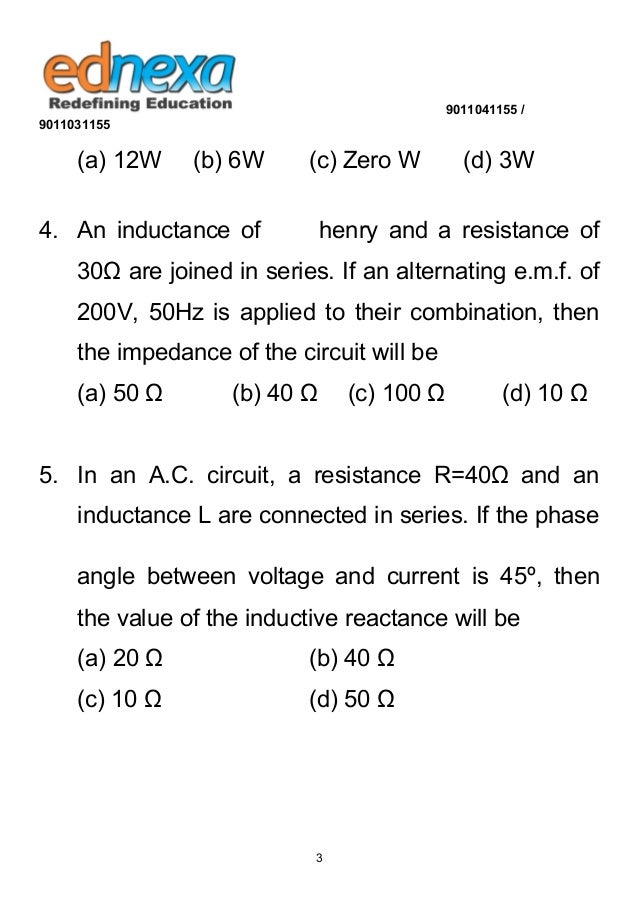 12th Physics Induction MCQ's with Solution