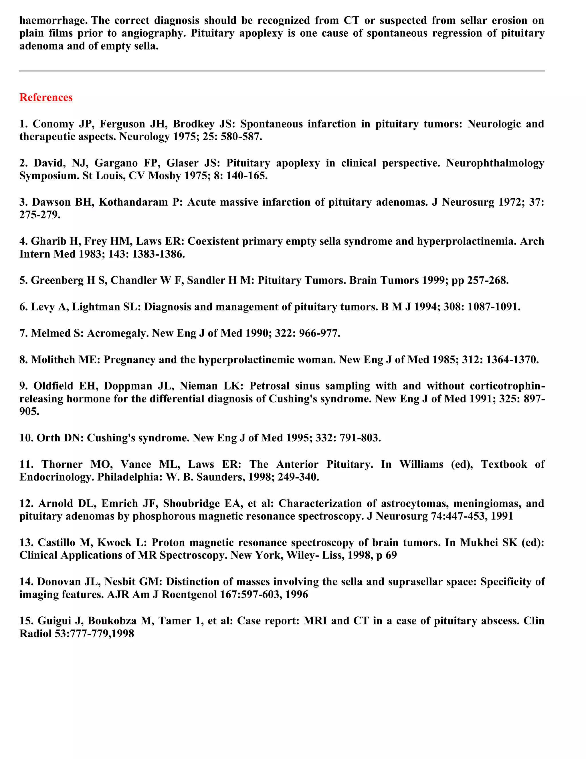 Topic of the month...Neuroimaging of pituitary adenomas