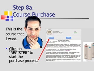 Step 8b. Creating your New Student account A new page appears. If you have not taken courses with AnytimeCE before, you will create a new account. Click  on the “Create a new account” button. 
