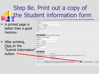 Step 8g.  Continue the purchase  Proceed to checkout. Click  on the “Proceed to Checkout ” button. 