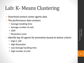 Cluster Analysis for Dummies Slide 34