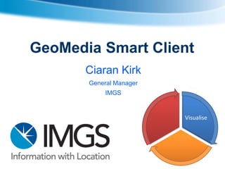 GeoMedia Smart Client
Ciaran Kirk
General Manager
IMGS

Visualise

 