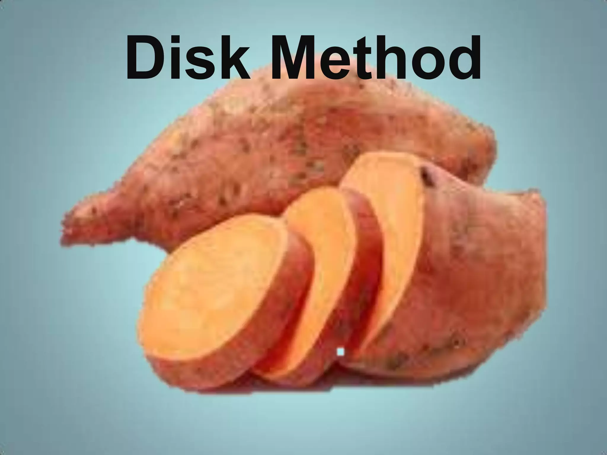 Disk Method

 