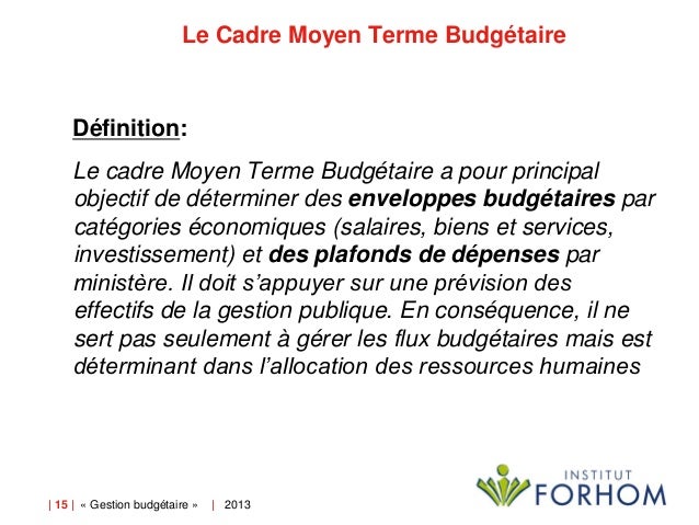 7 Les Outils De Cadrage Budgetaire 7 Les Outils De Cadrage Budgetaire