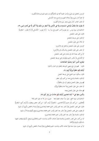 ‫ِ‬
‫ِ‬
‫ٍب ورش بالتقليل ُب (بػَلَى) وأبدؿ اذلمزة ألفا ُب (لَتَاتِيَػنَّكم ) و بضم ادليم ُب (عاملُ الْغَْيب)‬
‫َ‬
‫ُْ‬

‫ٍب ْحزة أماؿ (بلى) وقرأ (عالـ الغيوب) و ج معو الكسائي‬
‫اندر‬
‫َِ ِ‬
‫ٍب خلف العاشر أماؿ (بلى) وجبر ميم (عامل الْغَْيب)‬
‫ْ ْ ِ َ َ ْ ُ ِ ْ َ َ َ ْ ُ َّ‬
‫ٍ ُ ٍ‬
‫َل يَػعزب ع ْنوُ مثْػقاؿ ذَرةٍ فِي السماوات وَل فِي اْلَرض وْل أَصغَر من ذَلِك وْل أَكبَػر إَِل فِي كِتَاب مبِين (ٖ)‬
‫َّ َ َ ِ َ َ‬
‫َ ْ ُ ُ َ ِ َ ُ َّ‬
‫ِ‬
‫الشاطبية ُب سورة يونس : و( يعزب) كسر الضم مع سبأ رسا [ ال يعزب : الكسائي ] [ ال يَعزب : الباقوف]‬
‫ُ‬
‫قالوف على قصر ادلنفصل‬
‫ٍب قالوف على توسط ادلنفصل‬
‫ٍب خالد على طوؿ ادلنفصل‬
‫ٍب ورش على طوؿ ادلنفصل وبالنقل ُب (االَرض)‬
‫ٍب خلف على طوؿ ادلنفصل وبالسكت ُب (األرض)‬
‫ٍب ابن كثَت بصلة اذلاء ُب (عنو) على قصر ادلنفصل‬
‫ٍب الكسائي قرأ بكسر الزاي (يػَعزب) على توسط ادلنفصل‬
‫ِْ ُ‬
‫ِ‬
‫َّ ِ‬
‫َِ‬
‫لِيَجزي الَّذين َمنُوا وعملُوا الصالِحات‬
‫َ‬
‫ْ ِ َ َ آَ َ‬
‫قالوف ثم ورش مع وجهي التوسط والطوؿ ُب البدؿ (آَمنُوا)‬
‫َ‬
‫ِ‬
‫أُولَئِك لَهم مغفرٌ ورزؽ كريم (ٗ)‬
‫َ ُ ْ َ ْ َة َ ِ ْ ٌ َ ِ ٌ‬
‫قالوف بسكوف ميم اجلمع على توسط ادلتصل‬
‫ٍب قالوف بالصلة و ج معو ابن كثَت وأبو جعفر‬
‫اندر‬
‫ثم ورش بطوؿ ادلتصل وترقيق الراء ُب (مغفرٌ )‬
‫َ ْ ِ َة‬
‫ٍب خلف على طوؿ ادلتصل وبال غنة (مغفرٌ ورزؽ)‬
‫َ ْ ِ َة َ ِْ ٌ‬

‫ثم خالد على طوؿ ادلتصل وبغنة‬
‫ِ‬
‫ِ‬
‫ِ‬
‫والَّذين سعوا فِي~ َيَاتِنَا معاجزين أُولَئِك لَهم عذاب من رجز أَلِيم (٘)‬
‫َ َ َ َْ‬
‫َ ُ ْ ََ ٌ ْ ِْ ٍ ٌ‬
‫آ َُ ِ َ‬
‫الشاطبية ُب سورة احلج : وُب سبأ حرفاف معها (معا جزين) حق بال مد وُب اجليم ثقال‬
‫ِ‬
‫ٍ‬
‫[معجزين : ابن كثَت وأبو عمرو ] [ معاجزين : الباقوف] [رجز أليم : ابن كثَت حفص ويعقوب ] [رجز أليم: الباقوف]‬
‫ُ َ َّ‬
‫َُ‬
‫ٌ‬
‫ٍ‬
‫قالوف على قصر ادلنفصل وقرأ بالف بعد العُت كسر اجليم سلففة (معاجزين) وقرأ وصال باخلفض (أَلِيم) أو بالروـ‬
‫و‬
‫ٍب يعقوب على قصر ادلنفصل وقرأ بالف بعد العُت كسر اجليم سلففة (معاجزين) ورفع (أَلِيم) وصال أو بالروـ‬
‫و‬
‫ٌ‬
‫ٍب قالوف بالصلة وقرأ بالف بعد العُت كسر اجليم سلففة (معاجزين)‬
‫و‬
‫ٍب ابػػن كث ػػَت عل ػػى قصػػر ادلنفص ػػل وبالص ػػلة وق ػرأ ( ػػَؼ األل ػػف وتشػػديد اجل ػػيم (معج ػزين) ورفػػع (أَلِػػيم) ووق ػػف عليه ػػا‬
‫ٌ‬
‫ُ َ ّْ ِ َ‬
‫بالسكوف والروـ واإلمشاـ‬
‫ٍ‬
‫ٍب أبو عمرو بدوف صلة وقرأ (َؼ األلف وتشديد اجليم (معجزين) وقرأ وصال باخلفض (أَلِيم) أو بالروـ‬
‫ُ َ ّْ ِ َ‬
‫2‬

 