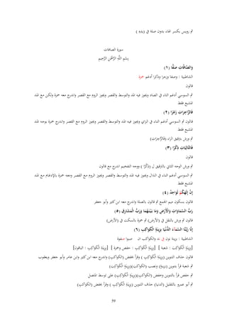 ‫ِ‬
‫ٍب رويس بكسر اذلاء بدوف صلة ُب (يدهِ )‬

‫َ َّ ِ َ ِّ‬
‫والصافَّات صفا (ٔ)‬

‫سورة الصافات‬
‫ْ ِ ِ َّ ْ ِ َّ ِ ِ‬
‫بِسم اللَّو الرْحَن الرحيم‬

‫الشاطبية : وصفا وزجرا وذكرا أدغم ْحزة‬

‫قالوف‬
‫ٍب السوسي أدغم التاء ُب الصاد وغلوز فيو ادلد والتوسط والقصر وغلوز الروـ مع القصر و ج معو ْحزة ولكػن مػع ادلػد‬
‫اندر‬
‫ادلشبع فقط‬
‫ِ ِ‬
‫فَالزاجرات زجرا (ٕ)‬
‫َّ َ َ ْ ً‬
‫قػػالوف ٍب السوسػػي أدغػػم التػػاء ُب الػزاي وغلػػوز فيػػو ادلػػد والتوسػػط والقصػػر وغلػػوز الػػروـ مػػع القصػػر وانػ ج ْحػػزة بوجػػو ادلػػد‬
‫ػدر‬
‫ادلشبع فقط‬
‫َّ ِ ِ‬
‫ٍب ورش بًتقيق الراء (فَالزاجرات)‬
‫َ‬
‫ِ ِ‬
‫فَالتَّالِيَات ذكرا (ٖ)‬
‫ًْ‬
‫قالوف‬

‫ِ‬
‫ٍب ورش الوجو الثاِن بالًتقيق ؿ (ذكرا ) ووجو التفخيم ج مع قالوف‬
‫اندر‬
‫ًْ‬

‫ٍب السوسػػي أدغػػم التػػاء ُب الػػَاؿ وغلػػوز فيػػو ادلػػد والتوسػػط والقصػػر وغلػػوز الػػروـ مػػع القصػػر ومعػػو ْحػػزة باإلدغػػاـ مػػع ادلػػد‬
‫ادلشبع فقط‬
‫إِف إِلَهكم لَواحد (ٗ)‬
‫َّ َ ُ ْ َ ِ ٌ‬
‫قالوف بسكوف ميم اجلمع ٍب قالوف بالصلة و ج معو ابن كثَت وأبو جعفر‬
‫اندر‬
‫ِ‬
‫ُّ َ ِ ِ‬
‫رب السماوات واْلَرض وما بَػ ْيػنَػهما ورب الْمشارؽ (٘)‬
‫َ ُّ َّ َ َ َ ْ ْ ِ َ َ ُ َ َ َ َ‬
‫قالوف ٍب ورش بالنقل ُب (األرض) ٍب ْحزة بالسكت ُب (األرض)‬
‫َ ػ َّ َ َ ُّ ِ ٍ َ َ ِ‬
‫إِنَّا زيَّنَّا السمآء الدنْػيَا بِزينَة الْكواكِب (ٙ)‬
‫الشاطبية : بزينة نوف ُب ند والكواكب اف صبوا صفوة‬
‫ٍِ‬
‫ِِ َ ِ‬
‫ٍِ َ ِ‬
‫[بِزينَة الْكواكِب : شعبة ] [بِزينَة الْكواكِب : حفص وْحزة ] [بِزينَة الْكواكِب : الباقوف]‬
‫ََ َ‬
‫َ‬
‫َ‬
‫ِِ َ ِ‬
‫قالوف حَؼ التنوين (بِزينَة الْكواكِب ) وقرأ خبفض (الكواكب) و ج معو ابن كثَت وابن عامر وأبو جعفر ويعقوب‬
‫ِ اندر‬
‫َ‬
‫ٍِ‬
‫ٍ‬
‫ٍب شعبة قرأ بتنوين (بزينة) ونصب (الكواكب)(بِزينَة الْكواكِب)‬
‫ََ َ‬
‫َ‬
‫ِ ٍِ َ ِ‬
‫ٍب حفص قرأ بالتنوين وخفض (الكواكب)(بِزينَة الْكواكِب) على توسط ادلتصل‬
‫َ‬
‫ِ‬
‫ِِ َ ِ‬
‫ٍب أبو عمرو بالتقليل (الدنيا) حَؼ التنوين (بِزينَة الْكواكِب ) وقرأ خبفض (الكواكب)‬
‫َ‬
‫95‬

 