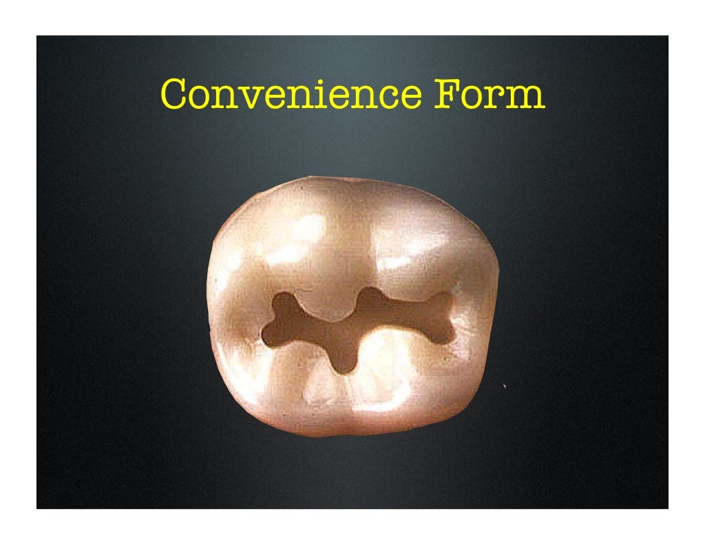 amalgam cavity preparation class i