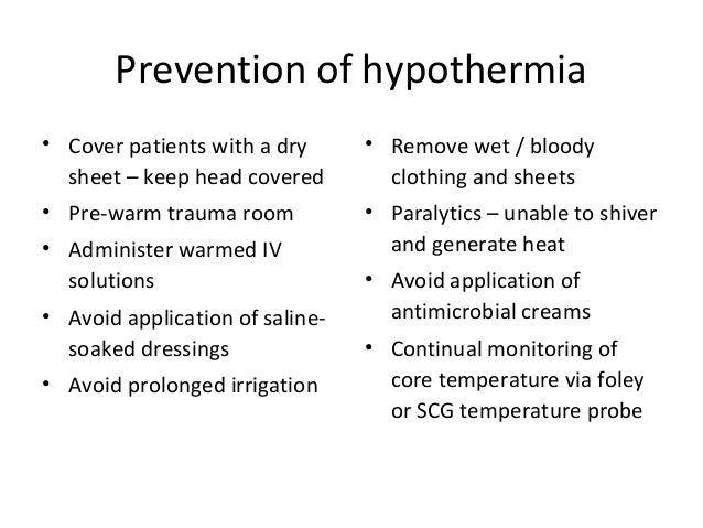 management of a burn patient