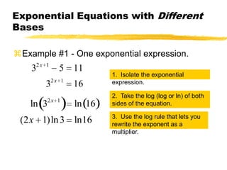 7.6 solving logarithmic equations | PPTX