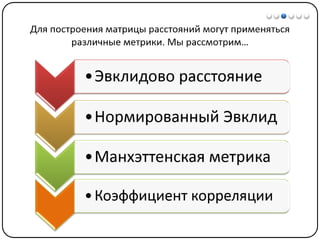 Математические методы в психологии 7 - Кластерный анализ