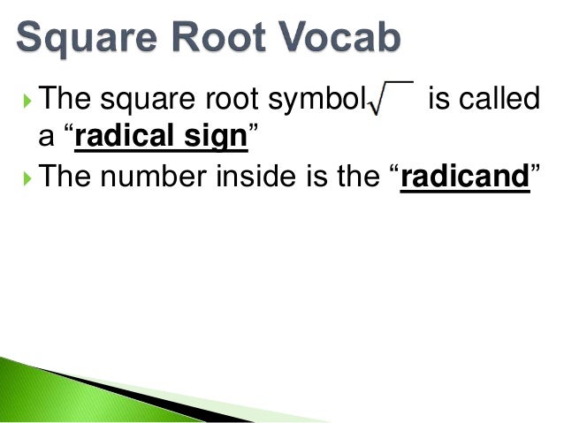 7.2 simplifying radicals