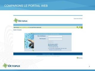 COMPARONS LE PORTAIL WEB
4
 