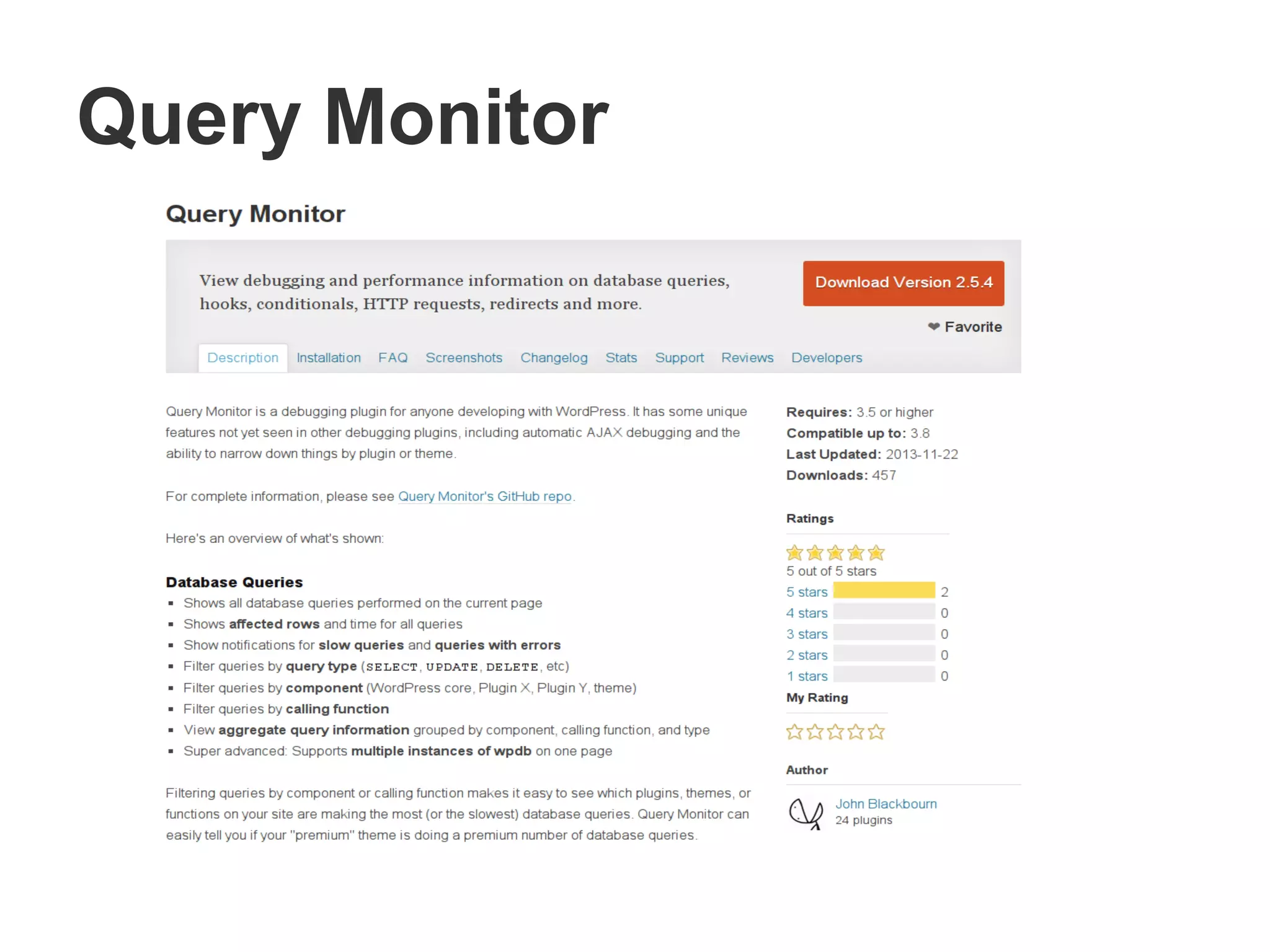 Query Monitor
 