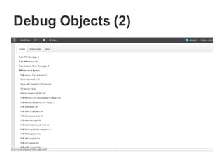 Debug Objects (2)
 