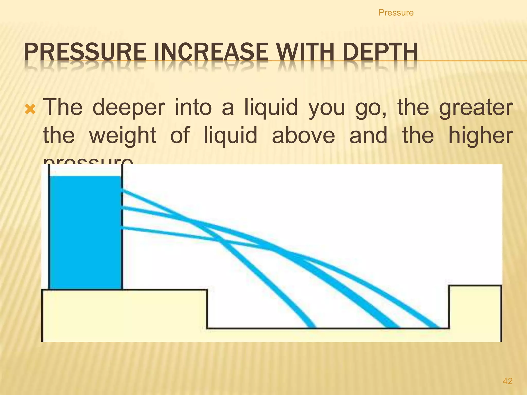 Pressure
42
1. What is the pressure it exerts on the ground?
C
 