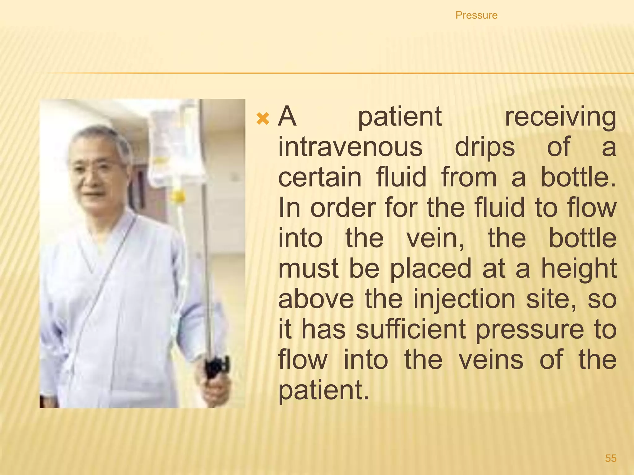 Pressure
55
2. The diagrams show a simple mercury barometer.
3. Which diagram shows the distance to be measured to
find atmospheric pressure?
B
 