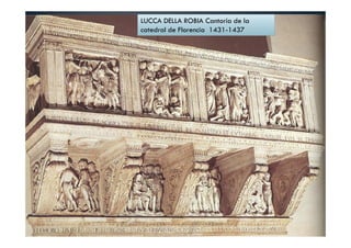 LUCCA DELLA ROBIA Cantoría de la
catedral de Florencia 1431-1437
 