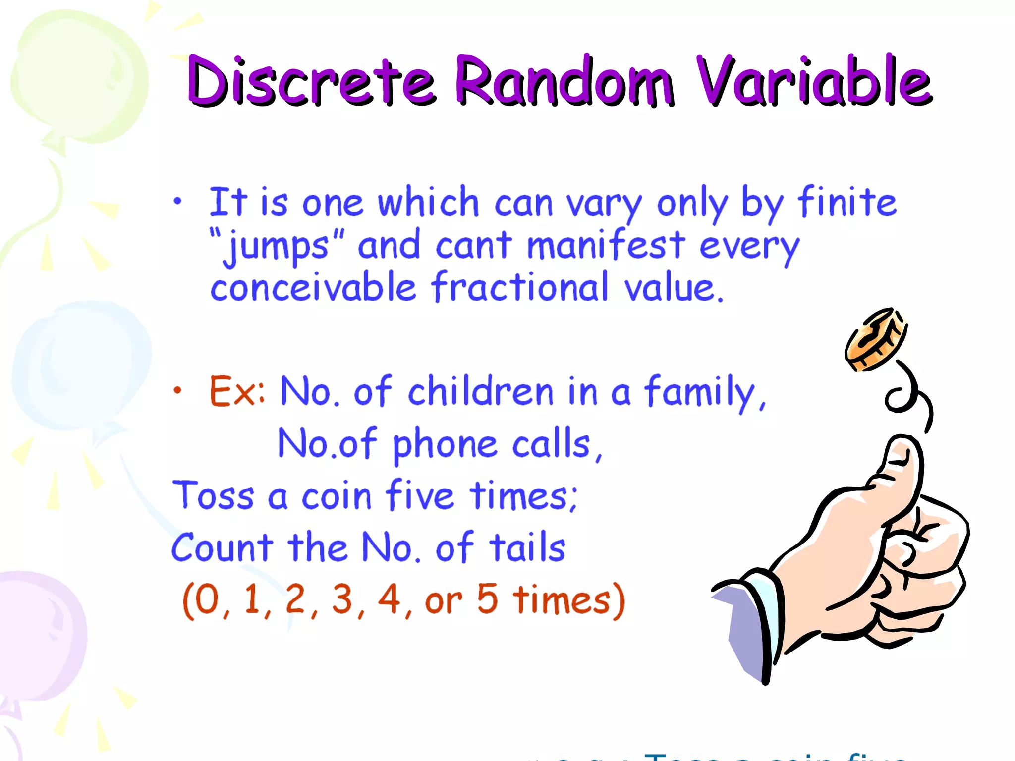 DDiissccrreettee RRaannddoomm VVaarriiaabbllee 
 