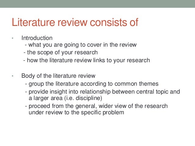 Group literature review