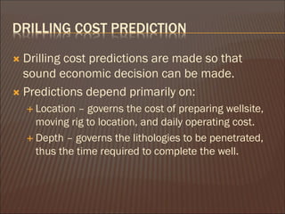 Drilling Engineering - Drilling Economics