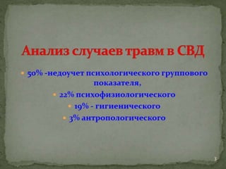 Причины спортивного травматизма, концепция происхождения травм и НС профилактика травматизма в сборных командах РФ