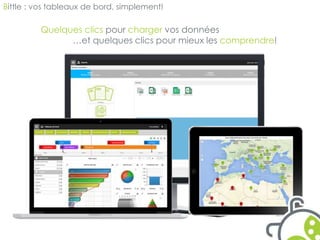 Bittle : vos tableaux de bord, simplement! 
Quelques clics pour charger vos données 
…et quelques clics pour mieux les comprendre! 
 