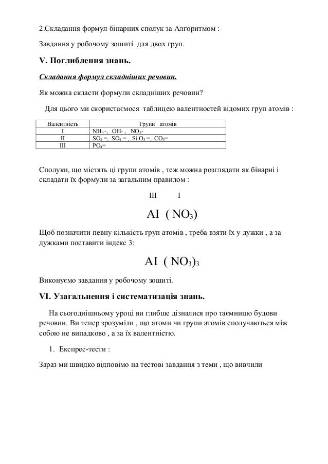 хімія 7 клас