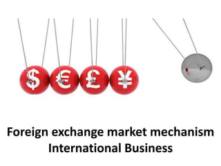 Foreign exchange market mechanism 
International Business 
 