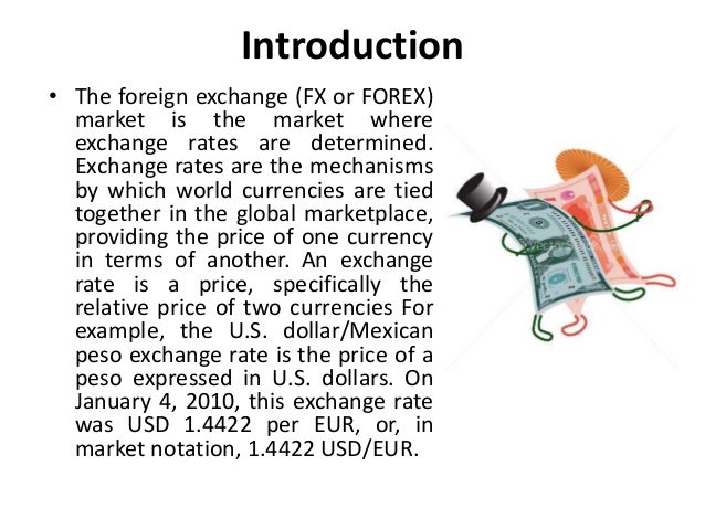 Introduction to foreign exchange market