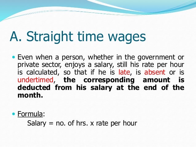 Salaries and Wages