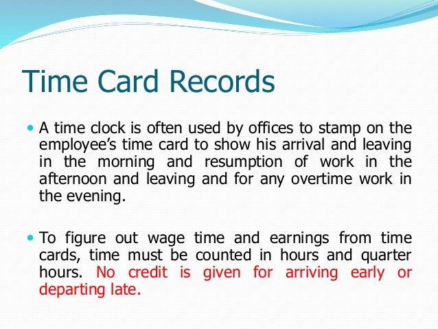 how to figure time cards