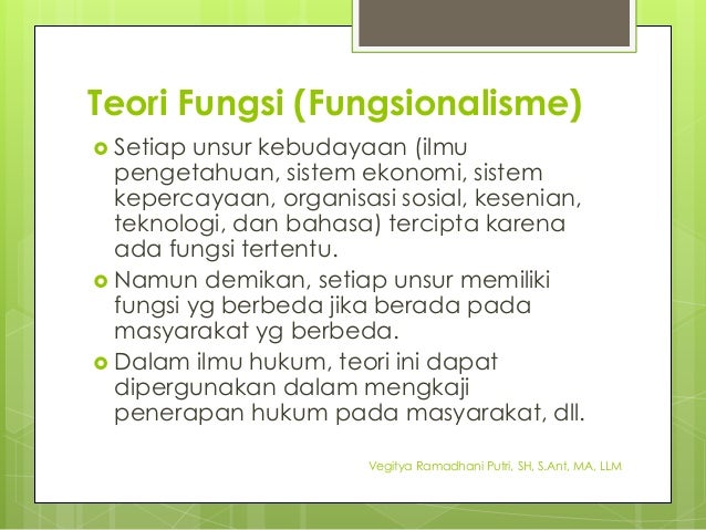 Teori teori dasar dalam antropologi