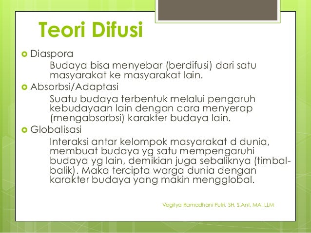 Teori teori dasar dalam antropologi Teori teori dasar dalam antropologi