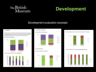 Development
Development evaluation excerpts
 