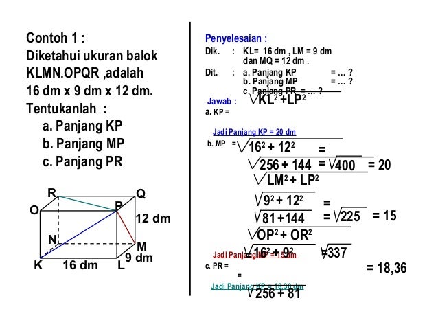 Contoh Jaring Jaring Kubus Klmn Opqr