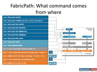 FabricPath: What command comes
from where
MAC
 