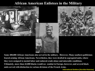 Selective Service 1917
Stated that all men between the ages of 20 and 45 had to be registered for
possible military service. Used in case draft became necessary.
 