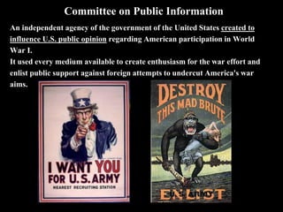 Great Migration
After WWI many African Americans began leaving the South in growing
numbers to pursue better economic opportunities in northern cities and in
hopes of escaping southern racism.
 