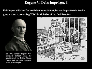 War Industries Board
The most powerful agency of the war, it had to satisfy the allied needs for
goods and direct American industries in what to produce.
 