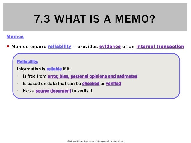 what is a memo