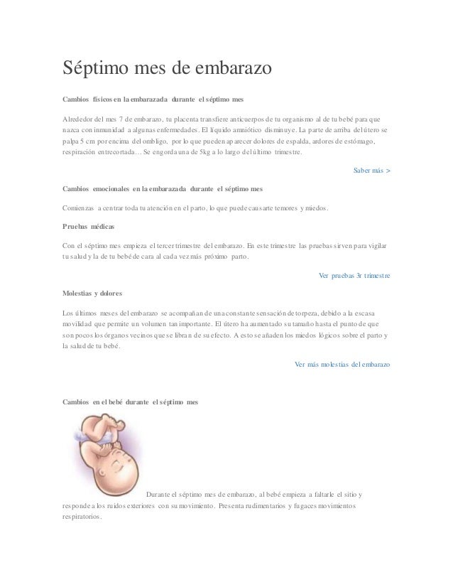 7 Meses De Gestacion 7 Meses De Gestacion