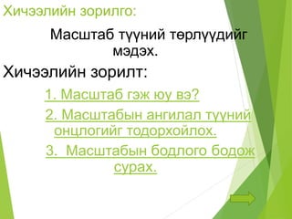Газарзүйн зургийн масштаб | PPT