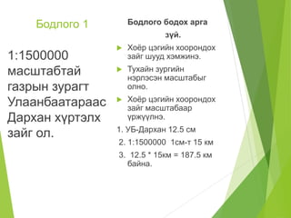 Газарзүйн зургийн масштаб