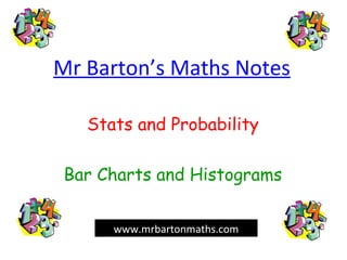 Mr Barton’s Maths Notes
Stats and Probability
Bar Charts and Histograms
www.mrbartonmaths.com
 