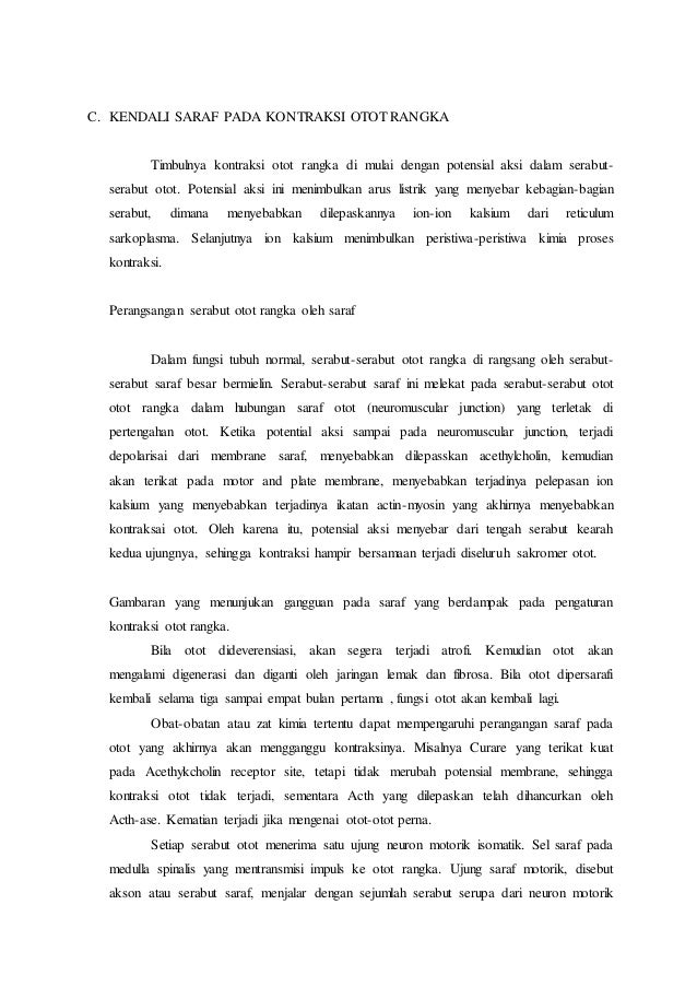 Ujung Otot Rangka Yang Liat Dan Melekat Pada Rangka Disebut Coba Sebutkan