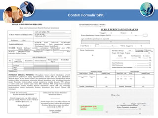 Contoh Formulir SPK
 